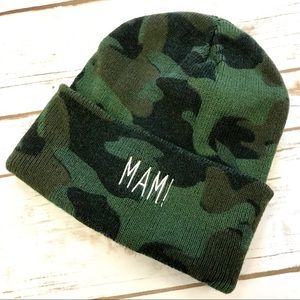 MAMI Camo Green Beanie Hat